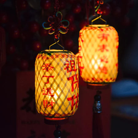 湄洲妈祖小灯笼（一对）｜会发光会唱歌·过炉开光