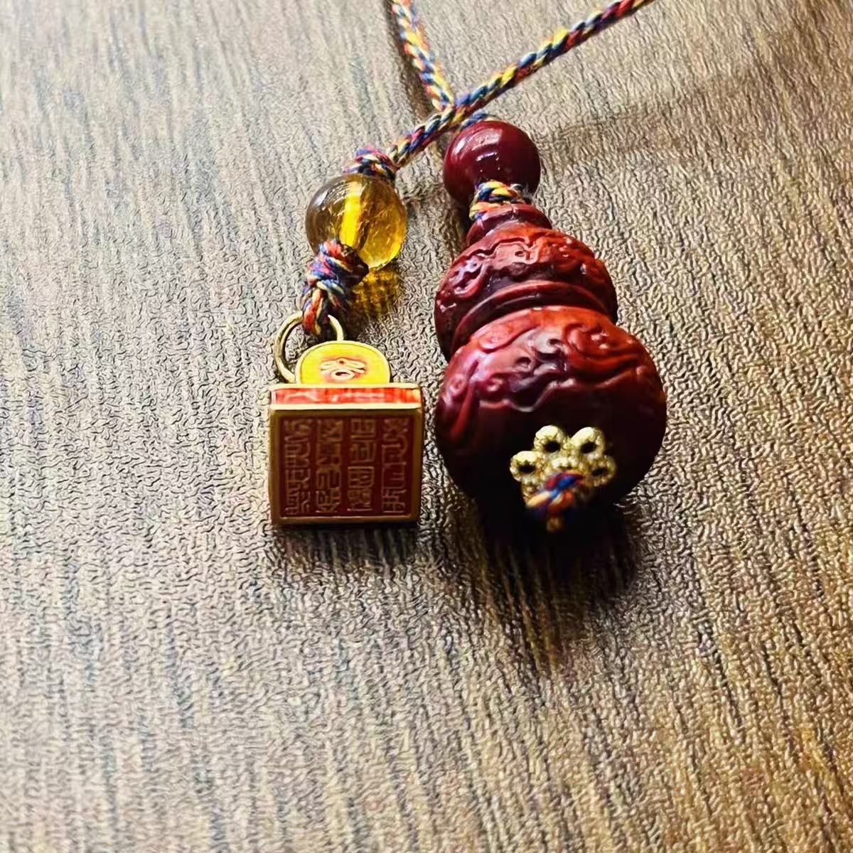 【妈祖庇护】紫檀葫芦编绳项链 经香炉开光 纳福迎祥·健康长寿 平安顺遂